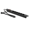 Listwa zasilająca do RACK 19 1U QOLTEC PDU 16A 6xSCHUKO 1.8m