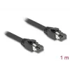 Kabel sieciowy DeLOCK RJ45 kat.8.1 S/FTP 1 m do 40 Gb/s czarny