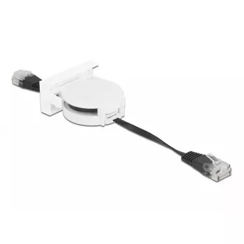 Moduł sieciowy z wysuwanym kablem DeLOCK Easy 45 RJ45 Kat.5e czarny