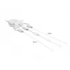 Kabel DeLOCK Easy 45 Moduł USB 2.0 3 w 1 Zwijany 0,5 m
