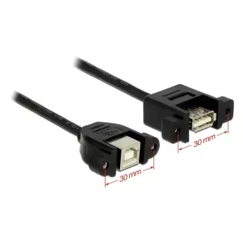 Kabel USB DeLOCK 1m USB 2.0-A/USB 2.0-B Czarny