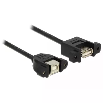 Kabel USB DeLOCK 1m USB 2.0-A/USB 2.0-B Czarny