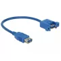 Kabel USB DeLOCK 0,25 m 2xUSB3.0-A