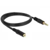 Kabel audio 3,5 mm M-Ż DeLOCK 83764 1 m Czarny