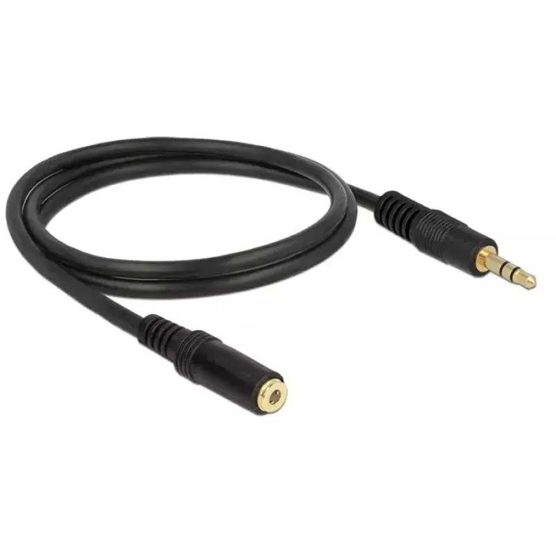 Kabel audio 3,5 mm M-Ż DeLOCK 83764 1 m Czarny