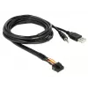 Kabel USB DeLOCK 85718 1,5 m USB A Czarny
