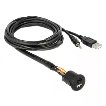 Kabel USB DeLOCK 85718 1,5 m USB A Czarny