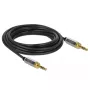 Kabel audio DeLOCK 85788 5m 3.5mm Czarny Szary