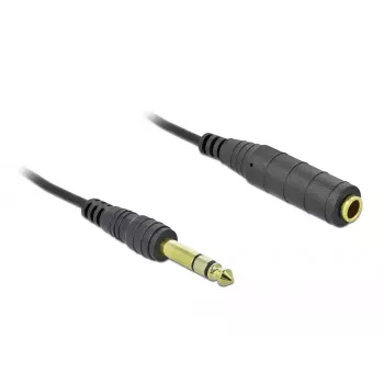 Kabel audio DeLOCK 85938 2m 6.35mm Czarny