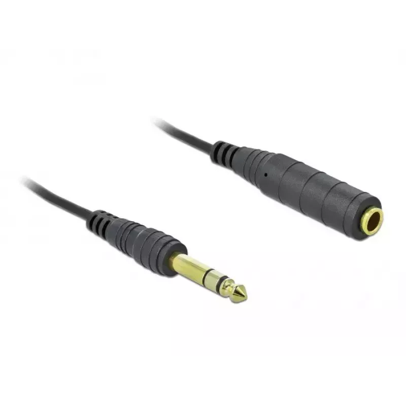 Kabel audio DeLOCK 85938 2m 6.35mm Czarny