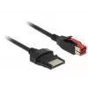 Kabel zasilający DeLOCK 85477 1 m PoweredUSB czarny