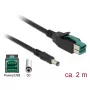 Kabel zasilający DeLOCK 85498 2m PoweredUSB Czarny