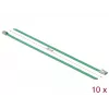Opaska zaciskowa DeLOCK 18801 Stal nierdzewna Zielony 200 mm 10 szt.