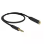 Kabel audio DeLOCK 85795 0.5m 4,4 mm czarny