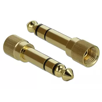 Przedłużacz audio DELOCK 85834 — wtyk męski 3,5 mm na gniazdo żeńskie 3,5 mm, pozłacane styki, 5 m, czarny