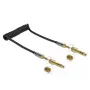 Kabel audio DELOCK 85836 — 1 m, 3,5 mm męski-do-męskiego, pozłacane styki, AWG 28, czarny