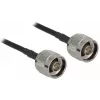 Kabel koncentryczny LMR195 DeLOCK 90424 10 m Czarno-Szary