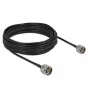 Kabel koncentryczny LMR195 DeLOCK 90424 10 m Czarno-Szary
