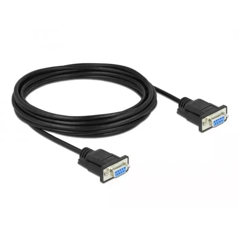 Kabel szeregowy DeLOCK 86607 Czarny 5 m RS-232 Sub-D9
