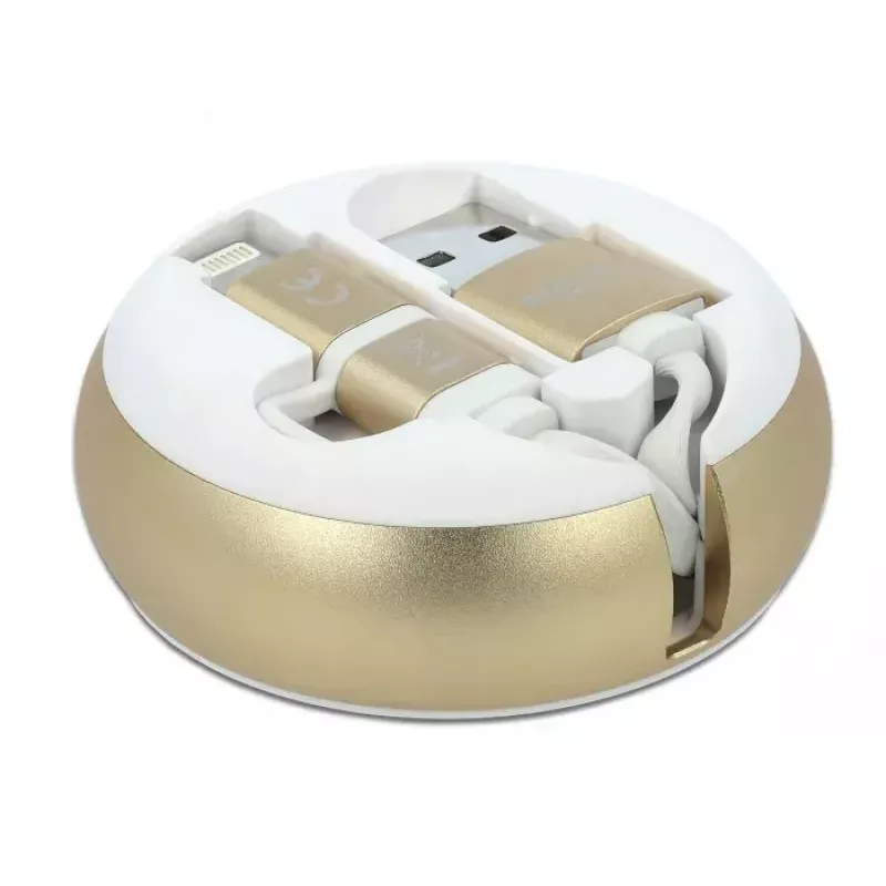 Chowany kabel DeLOCK 85820 USB 2.0 Typ-A na Micro-B Lightning