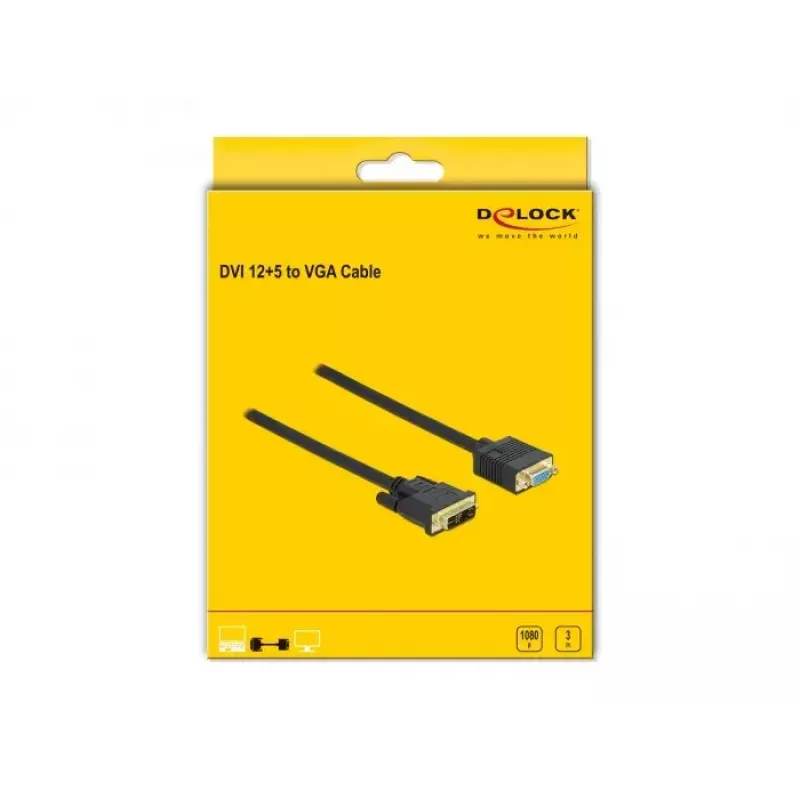 Kabel DVI do VGA DeLOCK 86754 3 m
