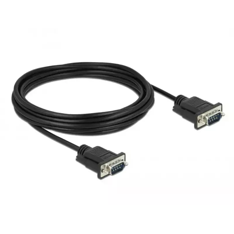 Kabel szeregowy DeLOCK 86576 Czarny 5 m RS-232 Sub-D9