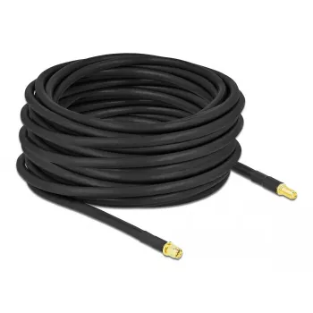 Kabel antenowy DeLOCK wtyk SMA na gniazdo SMA LMR/CFD300 15 m