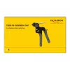 Szczypce DELOCK 86772 — konstrukcja metalowo-plastikowa, szare uchwyty z tworzywa sztucznego
