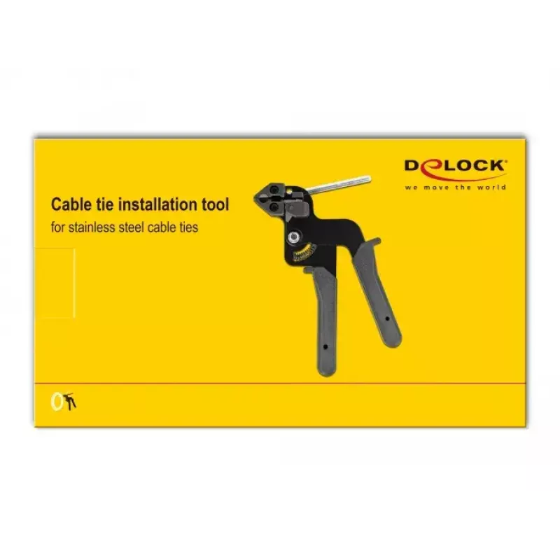 Szczypce DELOCK 86772 — konstrukcja metalowo-plastikowa, szare uchwyty z tworzywa sztucznego