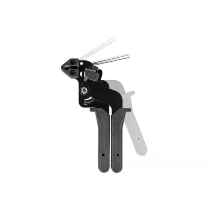 Szczypce DELOCK 86772 — konstrukcja metalowo-plastikowa, szare uchwyty z tworzywa sztucznego