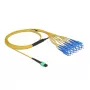 Kabel światłowodowy MPO żeński na 12 x SC Simplex męski DeLOCK 84871