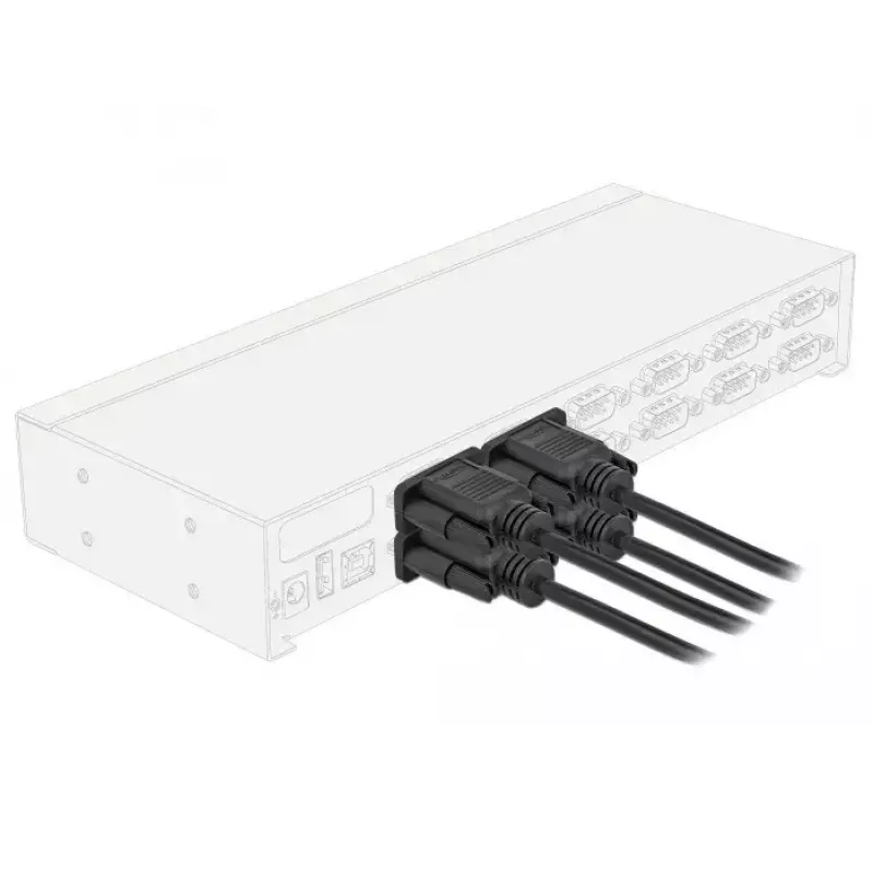 Kabel szeregowy DeLOCK 87785 Czarny 2m DB-9