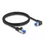 Kabel sieciowy DeLOCK RJ45 Cat.6A S/FTP 1m Czarny
