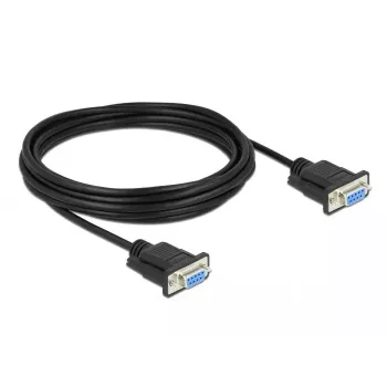 Kabel szeregowy DeLOCK 87784 Czarny 5m DB-9