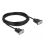 Kabel szeregowy DeLOCK 87784 Czarny 5m DB-9