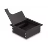 Przepust kablowy DELOCK 66855 do biurka, czarny, 80×80×28 mm, 1 szt.