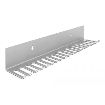 Uchwyt na kable DeLOCK 318 x 65 mm do montażu na ścianie szary
