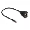 Kabel DeLOCK wtyk RJ12 na gniazdo RJ12 30 cm czarny