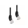 Kabel sieciowy DeLOCK RJ45 kat.6A S/FTP 45° kątowy 0,25 m czarny