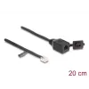 Kabel DeLOCK wtyk RJ12 na gniazdo RJ12 20 cm czarny