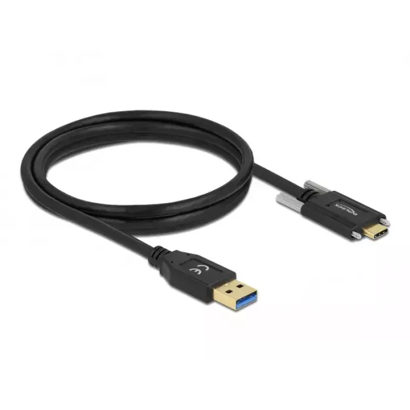 Kabel USB DeLOCK 84017 1,5 m USB 3.2 Gen 1 USB A USB C Czarny