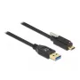 Kabel USB DeLOCK 84028 1,5m USB 3.2 Gen 1 USB A USB C czarny