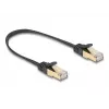 Kabel sieciowy DeLOCK RJ45 płaski 0,25m Cat6A czarny