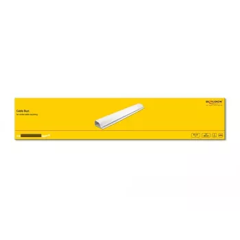 Kanał kablowy DeLOCK 20885 do montażu pod blatem 63 x 28 mm biały 2 szt.
