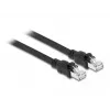 Kabel sieciowy DeLOCK RJ45 Cat.6A F/UTP 3m Czarny