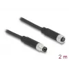 Kabel DeLOCK M8 4-pin, kodowany A, męski na żeński, PUR TPU, 2 m