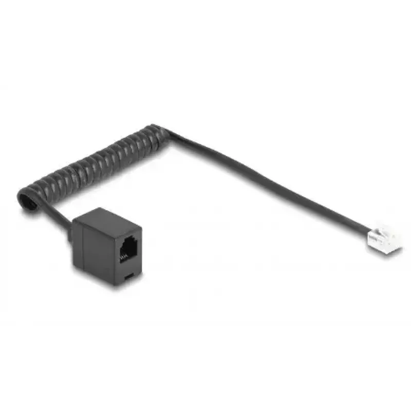 Kabel telefoniczny DeLOCK 90230 1 m Czarny RJ-11 do RJ-11