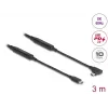 Kabel USB DeLOCK 81195 3m USB C Czarny 10 Gbit/s