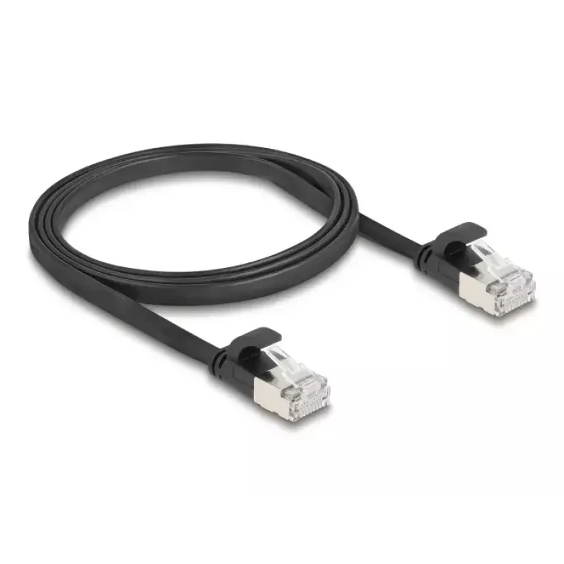 Kabel sieciowy DeLOCK 81163 RJ-45 Cat6a 1 m Czarny