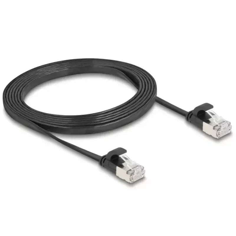 Kabel sieciowy DeLOCK 81165 RJ-45 Cat6a 2m czarny